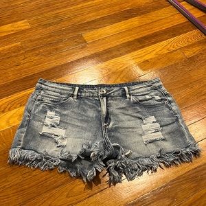 Tractr Blu denim jean shorts